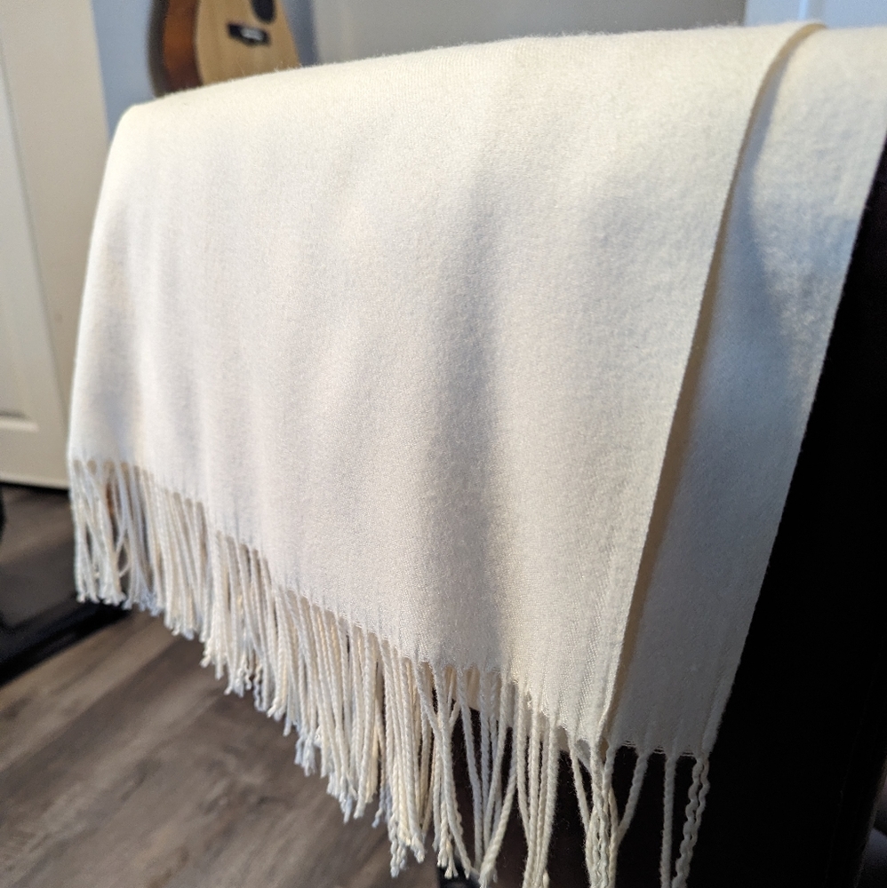 Cream Pashmina Shawl
